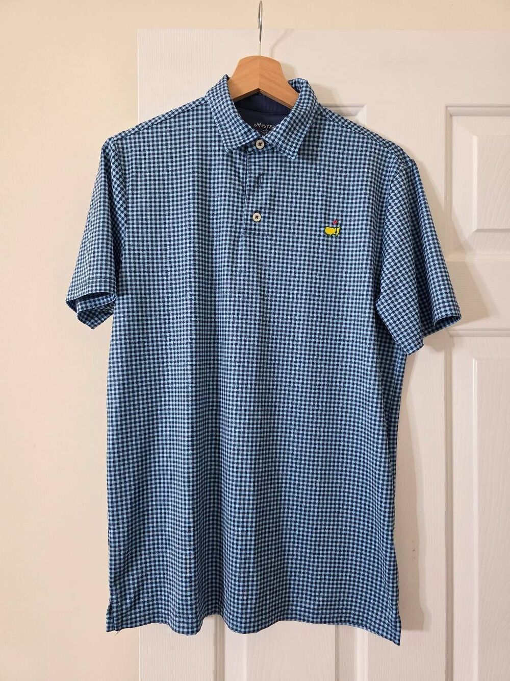 Masters kids Blue Check Polo Shirt XL